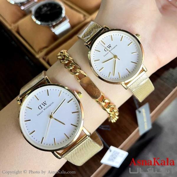 ساعت مچی ست مردانه و زنانه DW دنیل ولینگتون COUPLE WATCH MEN AND WOMEN Daniel Wellington کد WTCH1131W